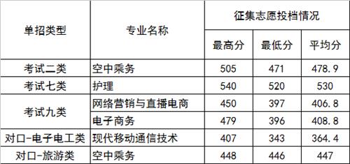2022年河北正定師范高等?？茖W校高職單招二志愿分數線