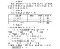 2023年河北省高職單招考試十類 和高職單招對口電子電工類、對口計算機類 文化素質（數學）考試大綱